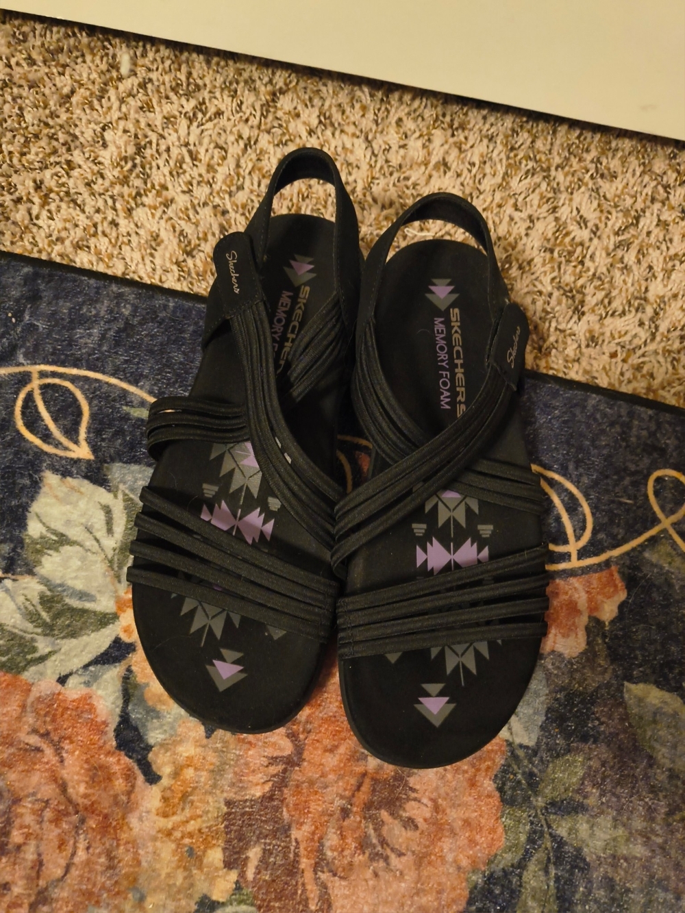 Skechers Black Women's Slingback Sandals